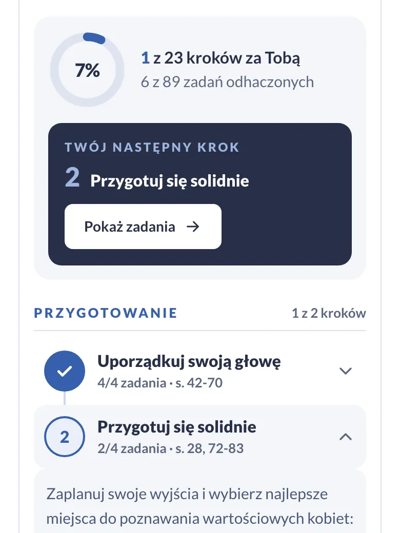Mapa kroków na telefonie